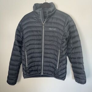 Marmot 600 Fill Down Puffer Jacket Gray Mens Small